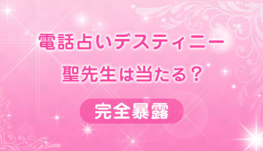 【デスティニー】聖（ひじり）先生の鑑定体験談！当たる？当たらない？